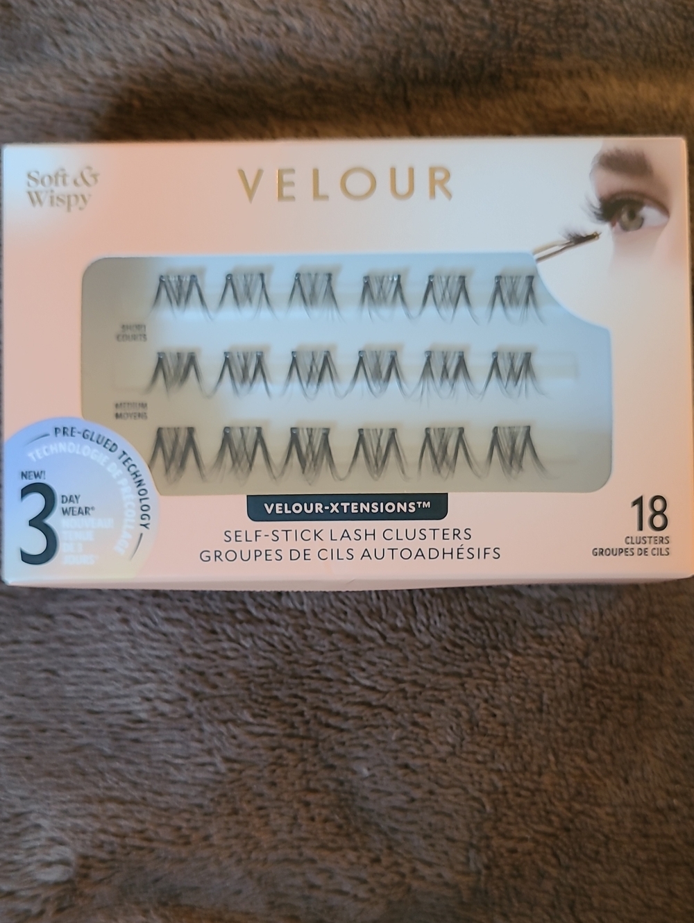 Velour Soft & Wispy Self-Stick Lash Clusters - Black